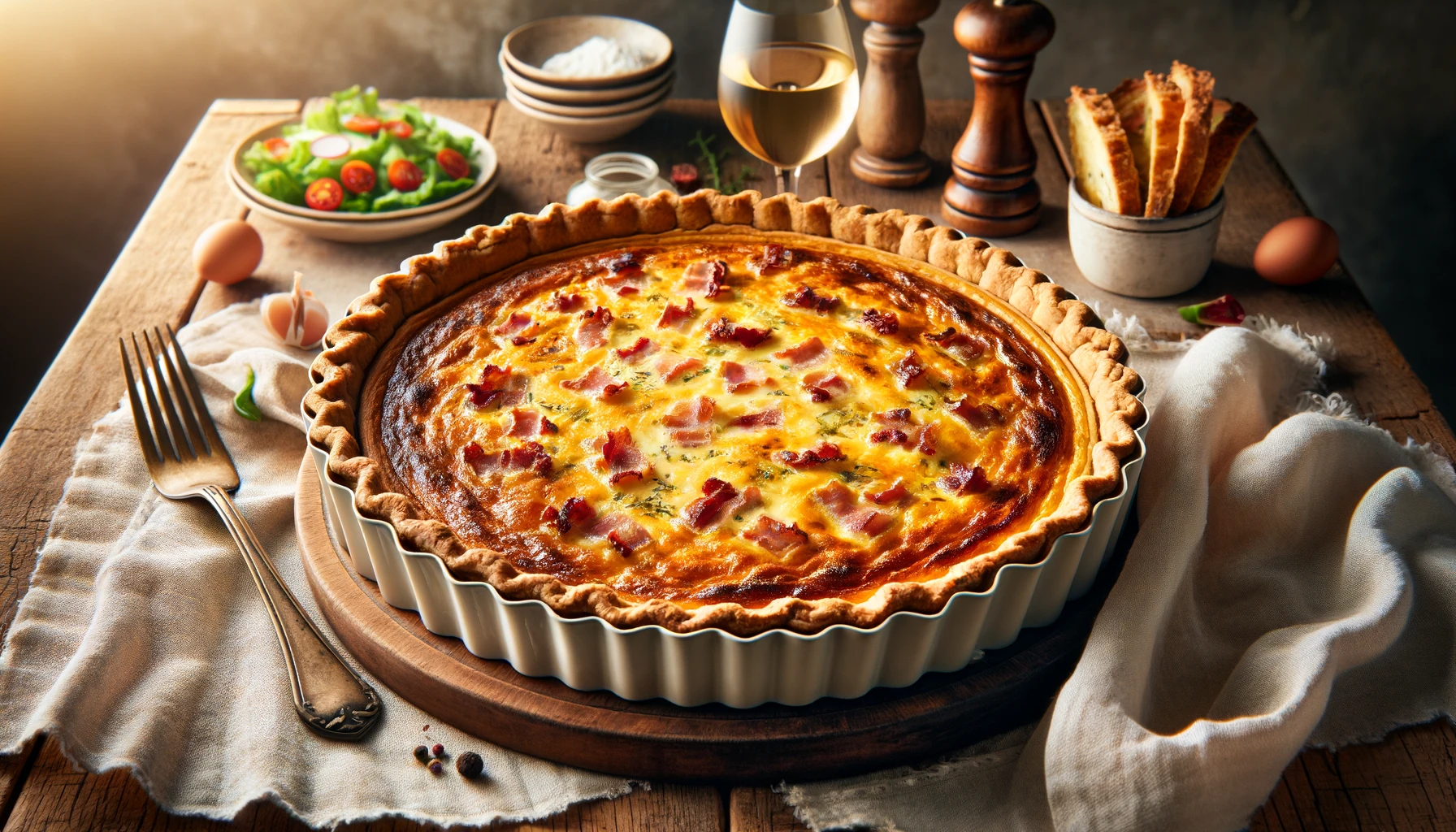 Quiche Lorraine a French recipe