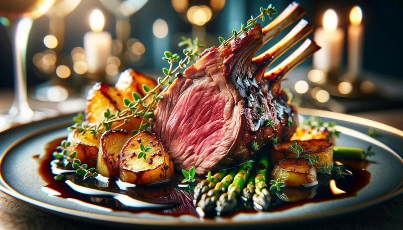 Roasted Rack of Lamb with Thyme